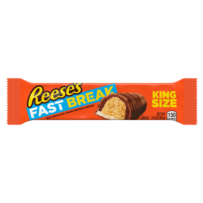 Reese's Fast Break Milk Chocolate Peanut Butter King Size Candy Bar 3.5oz
