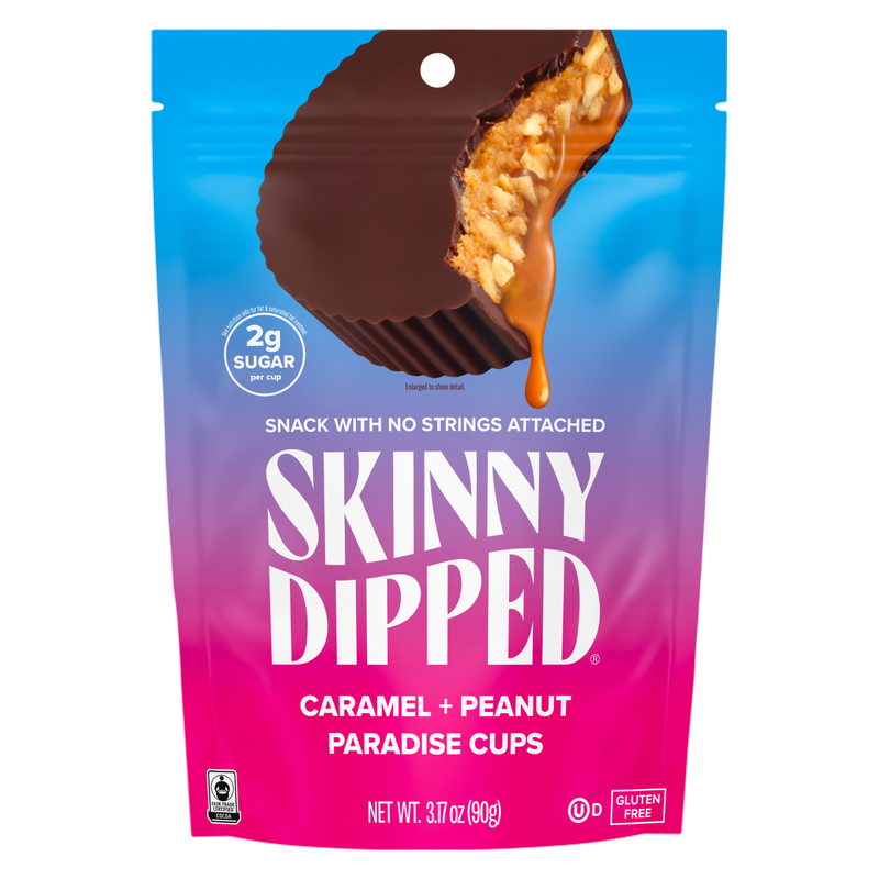 SkinnyDipped Caramel Peanut Paradise Cups, 3.17oz