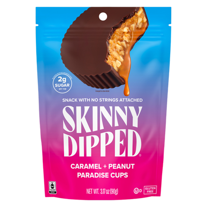 SkinnyDipped Caramel Peanut Paradise Cups, 3.17oz