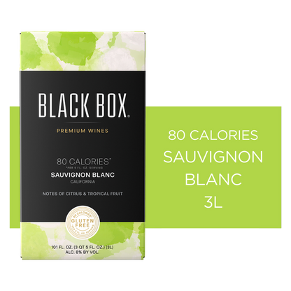 Black Box 80 Calorie Sauvignon Blanc White Wine 3L Box