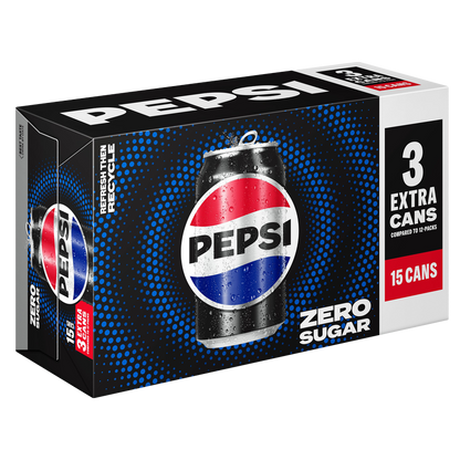 Pepsi Zero Sugar 15pk 12oz Can