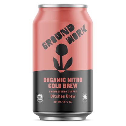 Groundwork Organic Bitches Brew Nitro Cold Brew 12oz Can