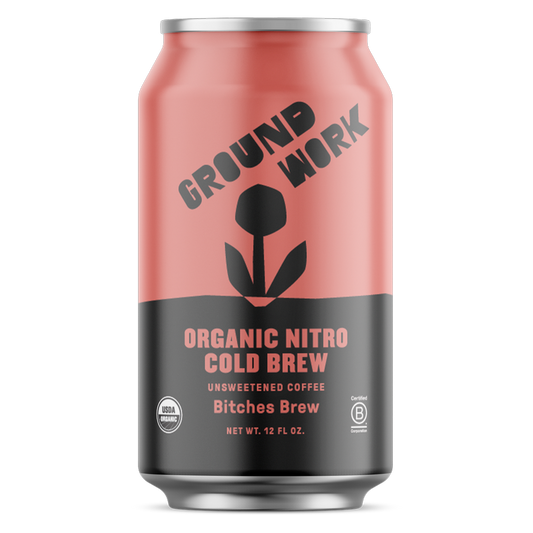 Groundwork Organic Bitches Brew Nitro Cold Brew 12oz Can