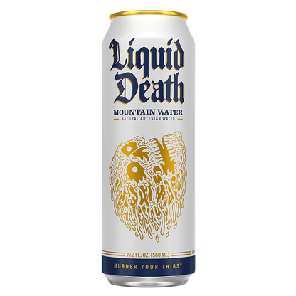 Liquid Death Mountain Water 8pk 19.2 oz King Size Can- XL