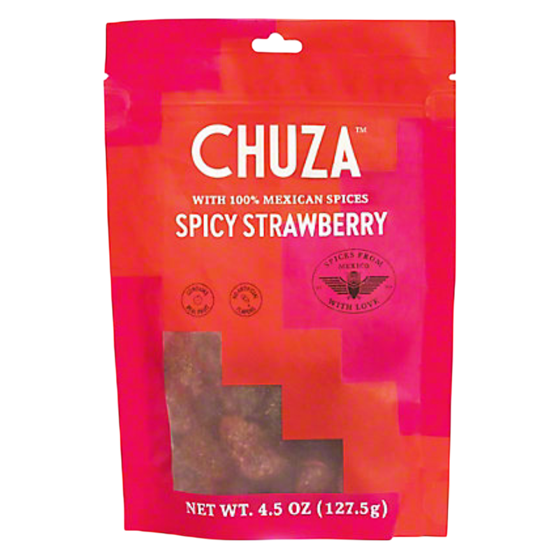 Chuza Dried Strawberry with Chili-Seasoning, 4.5 oz
