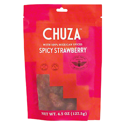 Chuza Dried Strawberry with Chili-Seasoning, 4.5 oz