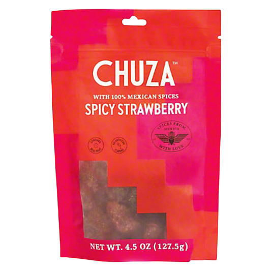 Chuza Dried Strawberry with Chili-Seasoning, 4.5 oz