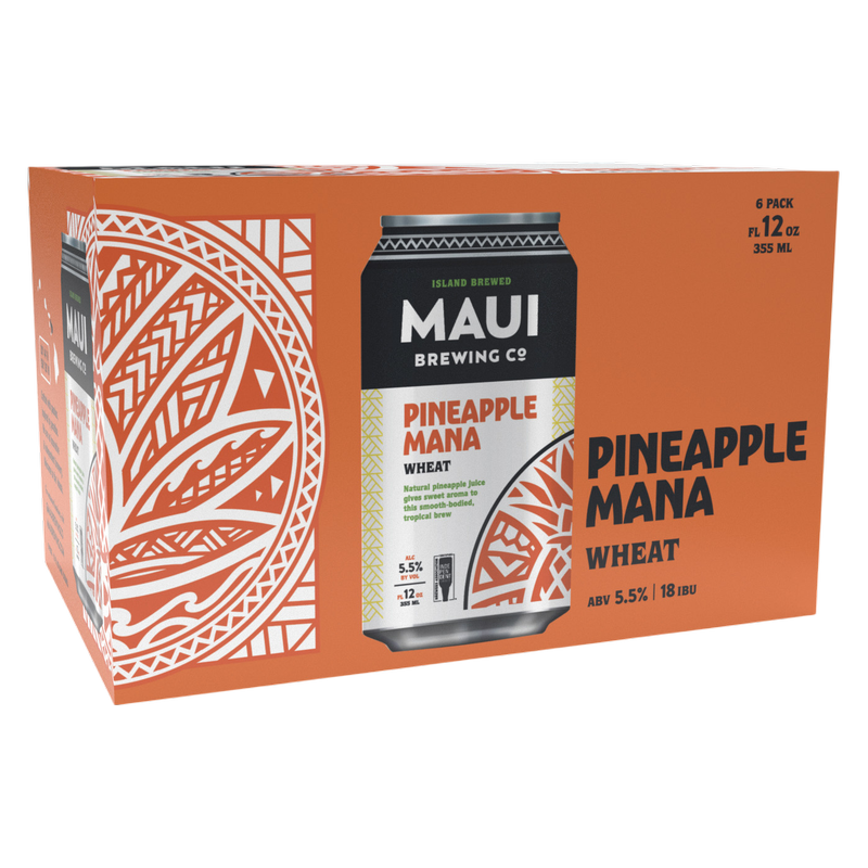 Maui Brewing Pineapple Mana Wheat 6pk 12oz Can 5.5% ABV