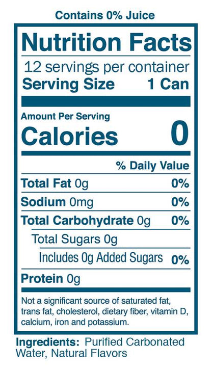 Waterloo Spiced Mango Sorbet Sparkling Water 12pk 12oz Can