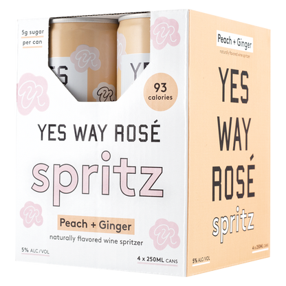 Yes Way Rose Peach & Ginger Spritz 4PK 5% ABV