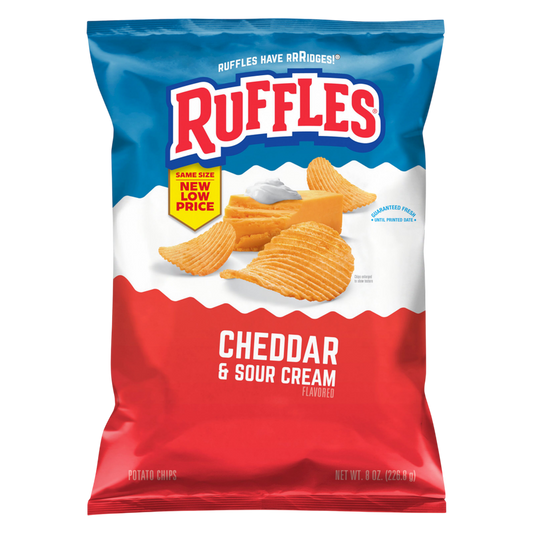 Ruffles Cheddar & Sour Cream, 8oz