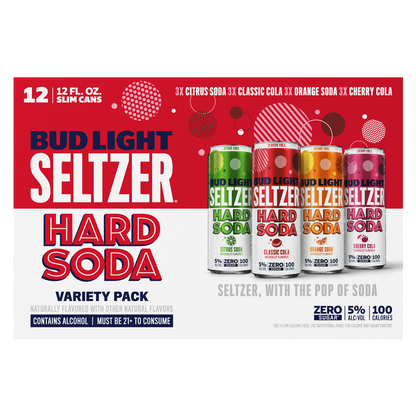 Bud Light Hard Seltzer Hard Soda Variety 12pk 12oz Cans 5 % ABV
