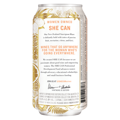 She Can Sauvignon Blanc by McBride Sisters 375 ml Can