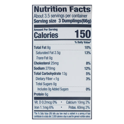 Laoban Dumplings Pork & Chive Frozen Dumplings 8oz