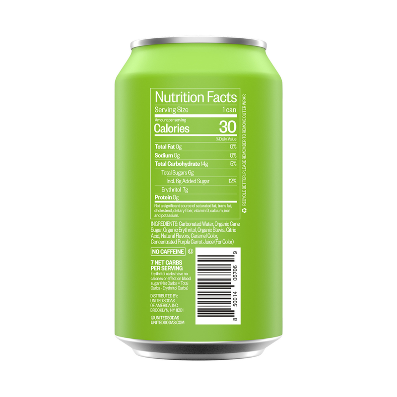 United Sodas of America 12 oz Can - Pear Elderflower