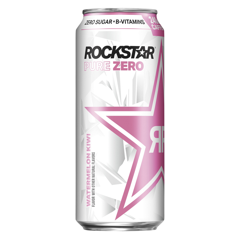 Rockstar Pure Zero Watermelon Kiwi 16oz Can