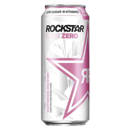 Rockstar Pure Zero Watermelon Kiwi 16oz Can