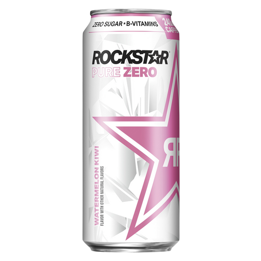 Rockstar Pure Zero Watermelon Kiwi 16oz Can