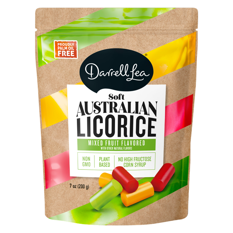 Darrell Lea Soft Australian Mixed Fruit Flavored Licorice, 7oz