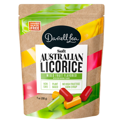 Darrell Lea Soft Australian Mixed Fruit Flavored Licorice, 7oz