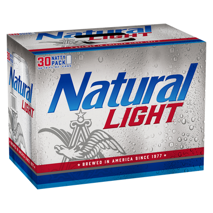 Natural Light 30pk 12oz Cans 4.2% ABV