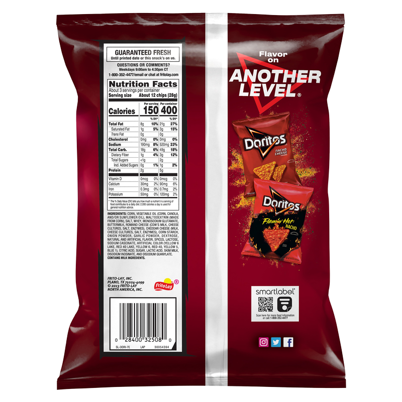 Doritos Spicy Nacho Tortilla Chips 2.75oz
