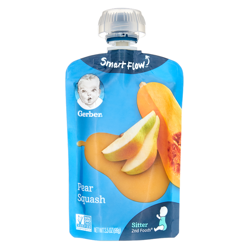 Gerber Pouch Pear Squash 3.5oz