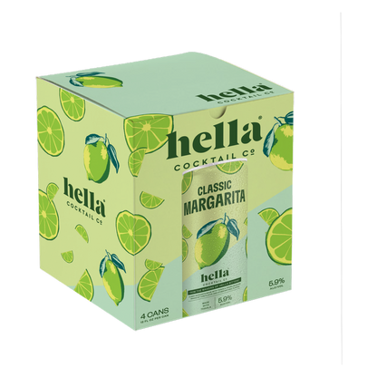 Hella Classi Margarita 4pk 12oz Can 5.9% ABV