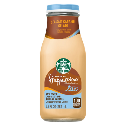 Starbucks Frappuccino Lite Sea Salt Caramel Gelato 9.5oz Btl