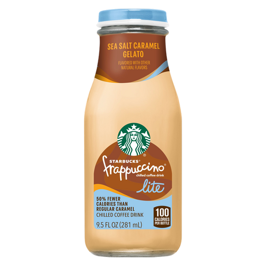 Starbucks Frappuccino Lite Sea Salt Caramel Gelato 9.5oz Btl