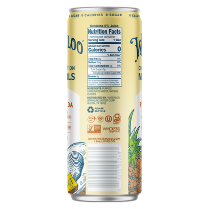 Waterloo Pina Colada Sparkling Water 6pk 12oz Can