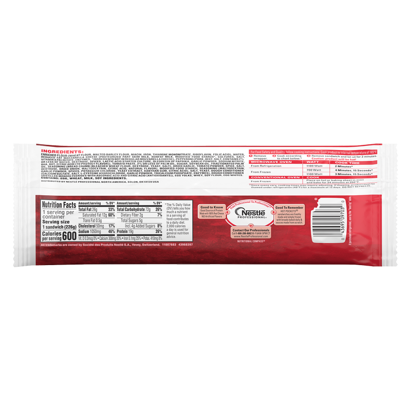 Hot Pockets Pepperoni Pizza Singles 8oz