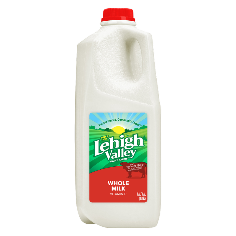 Lehigh Valley Whole Vitamin D Milk - 1/2 Gallon