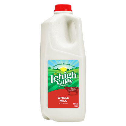 Lehigh Valley Whole Vitamin D Milk - 1/2 Gallon