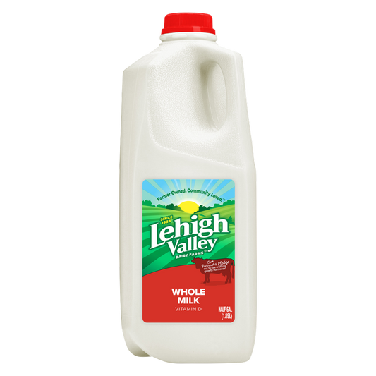 Lehigh Valley Whole Vitamin D Milk - 1/2 Gallon