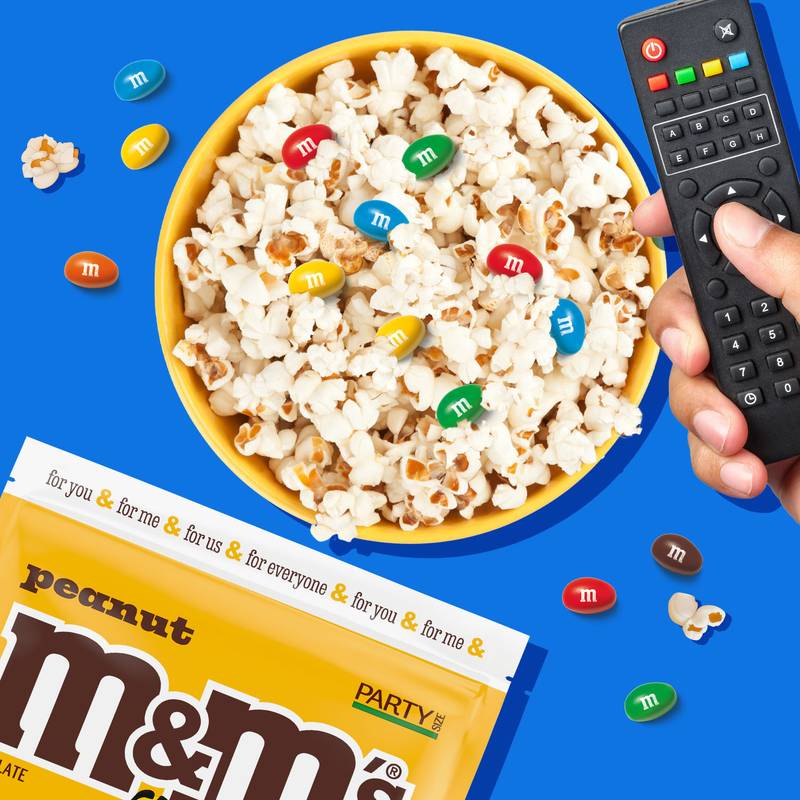 M&M's Peanut Milk Chocolate Candies Party Size 38oz