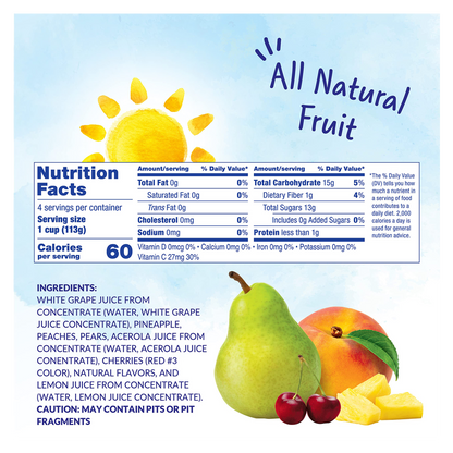 Dole Fruit Bowls Cherry Mixed Fruit in 100% Fruit Juice 7oz