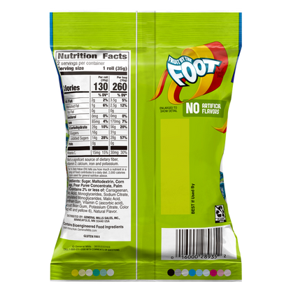 Fruit By The Foot Orange & Cherry Fruit Snack King Size 2.5oz