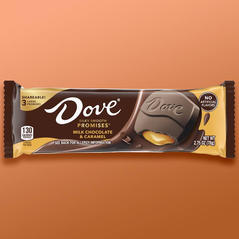 Dove Promises Milk Chocolate Caramel King Size Candy Bar 2.75oz