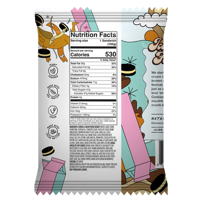 Coolhaus Dairy Free Cookies & Cream Frozen Dessert Sandwich 5.8oz