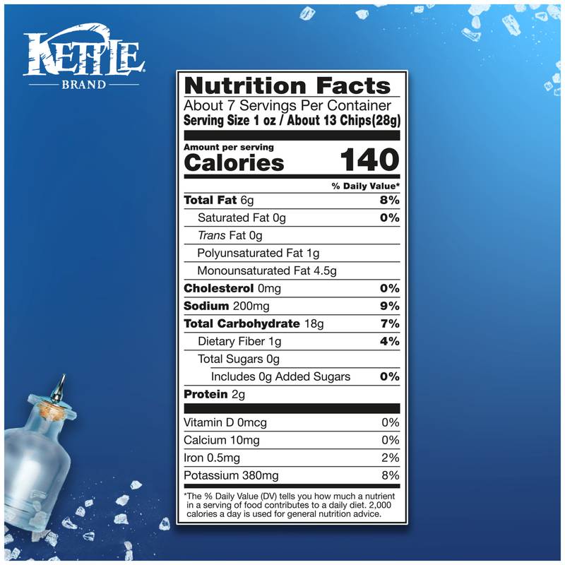 Kettle Brand Air Fried Sea Salt & Vinegar Chips 6.5oz
