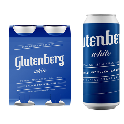 Glutenberg White Ale Gluten Free 4pk 16oz Can