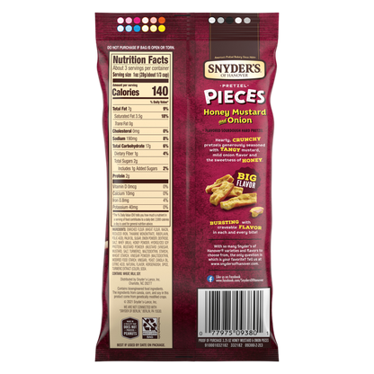 Snyder's Honey Mustard Onion 3.25oz