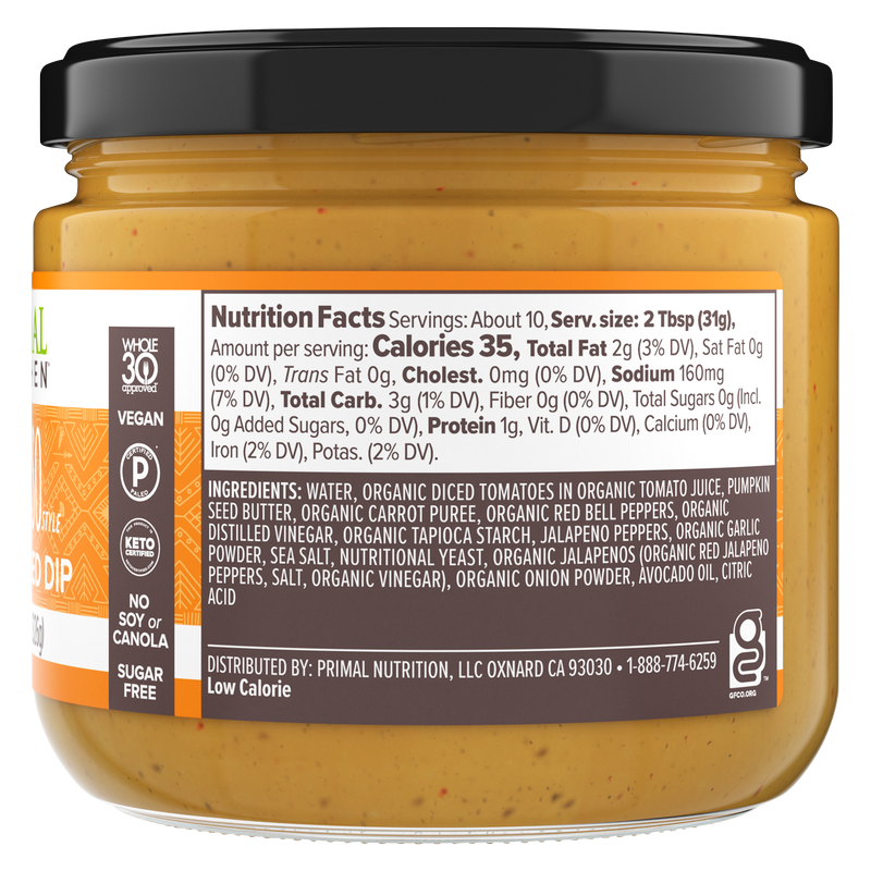 Primal Kitchen Vegan Mild Queso Dip 11.5oz