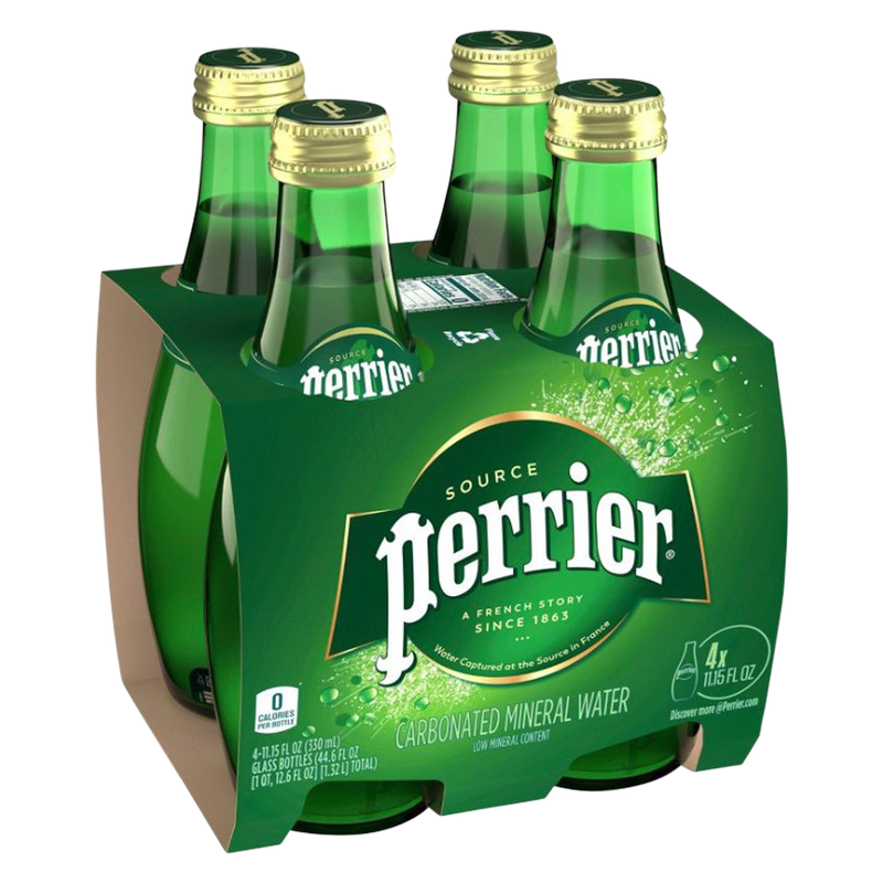 Perrier Sparkling Water 4pk 11.15oz Glass Bottle