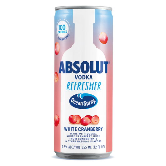 Absolut Refresher White Cranberry 12oz Can