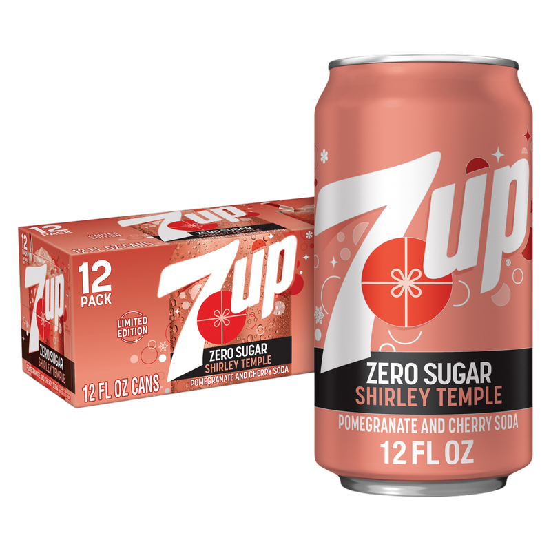 7up Zero Sugar Shirley Temple 12pk 12oz Can