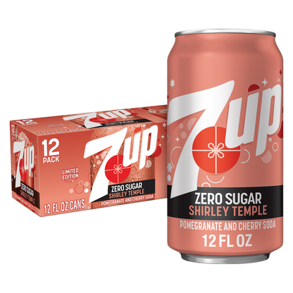 7up Zero Sugar Shirley Temple 12pk 12oz Can