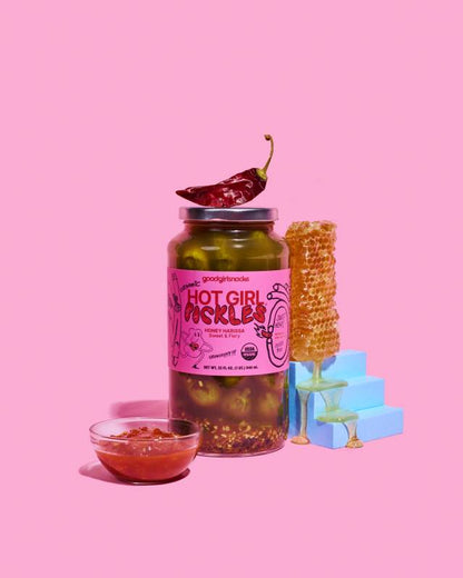 HOT GIRL PICKLES Honey Harissa 32 Fl Oz