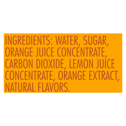 San Pellegrino Italian Sparkling Drink Aranciata Orange 6pk 330ml Can